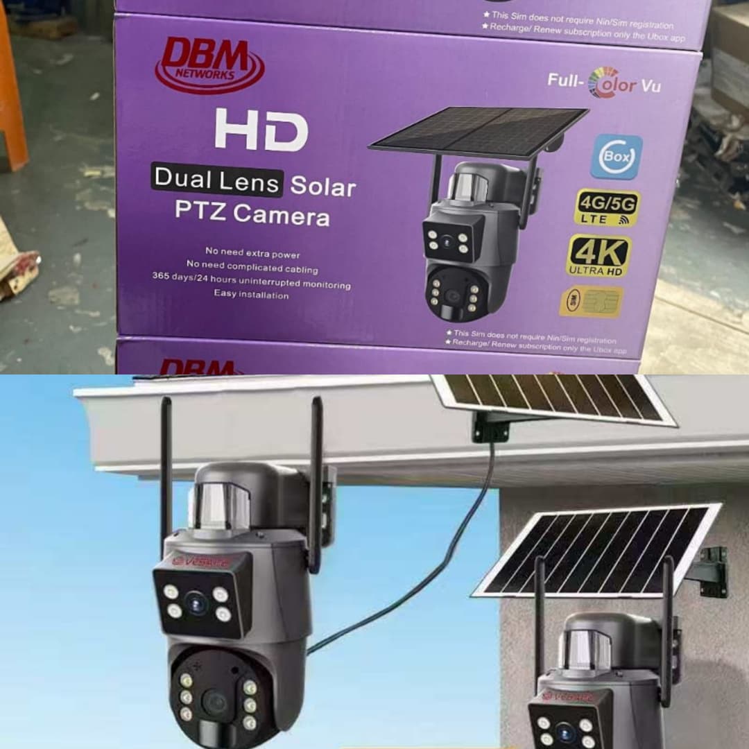 Ubox PTZ Dual Lens Solar Camera